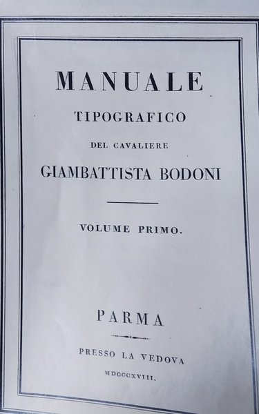 Manuale tipografico (2 volumi in cofanetto)