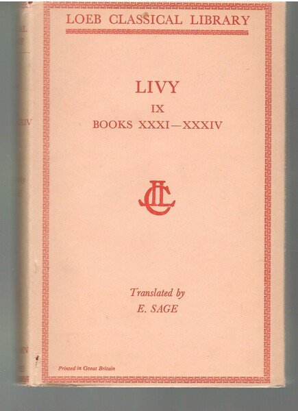 Livy IX Books XXXI-XXXIV