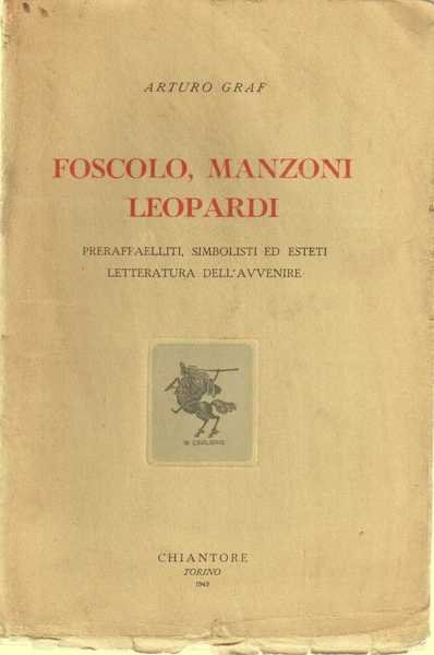 Foscolo Manzoni Leopardi. Preaffaelliti Simbolisti Ed Esteti. Letteratura Dell'avvenire