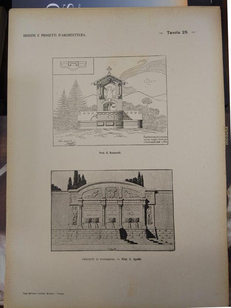 DISEGNI E PROGETTI DI ARCHITETTURA. VILLE, VILLINI, CASE CIVILI, EDIFICI, …