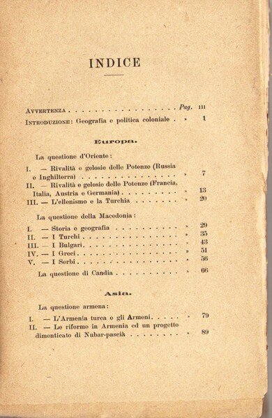 Questioni diplomatiche e coloniali. 1896 - 1906