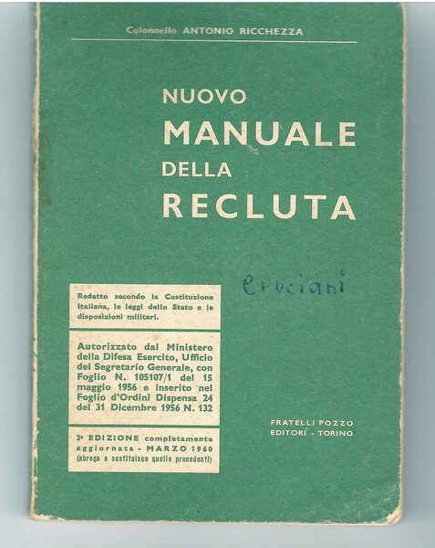 Nuovo Manuale Della Recluta