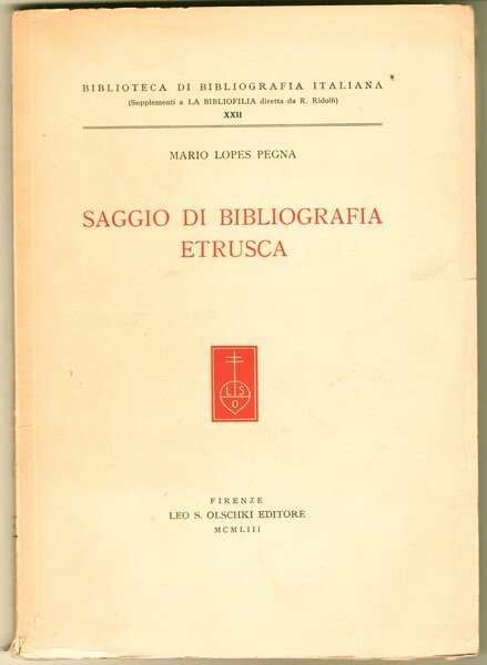 Saggio di Bibliografia Etrusca