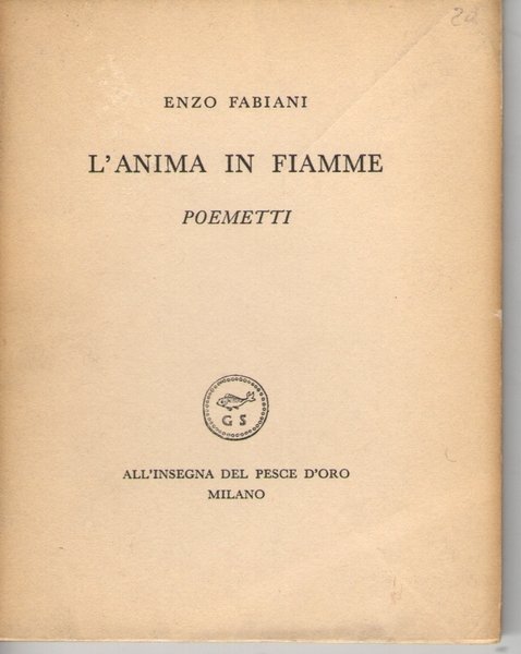 L'anima in fiamme. Poemetti | Immagine principale