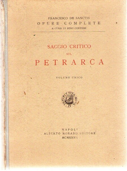 Saggio Critico Sul Petrarca | Immagine principale