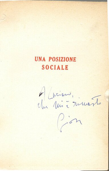 Una Posizione Sociale