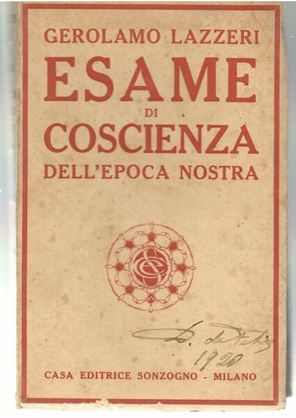 Esame Di Coscienza Dell'epoca Nostra