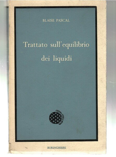 Trattato Sull'equilibrio Dei Liquidi e Sul Peso Della Massa Dell'aria