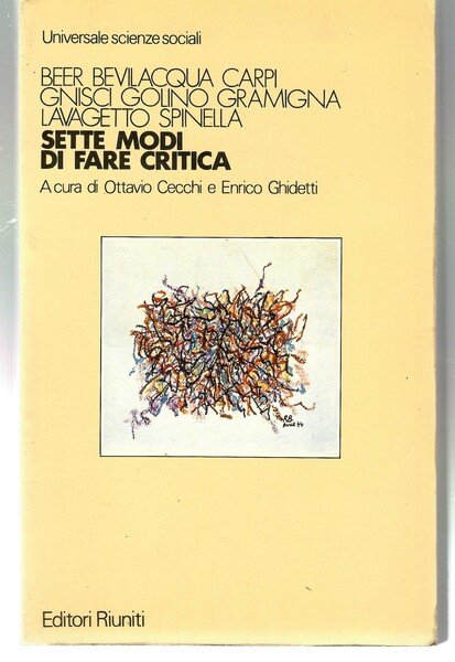 Sette Modi Di Fare Critica | Immagine principale