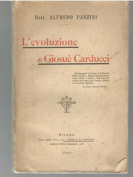 L'evoluzione di Giosuè Carducci | Immagine principale