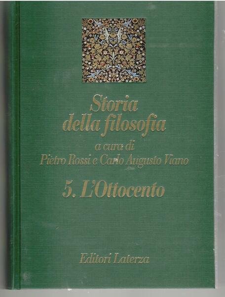 Storia della Filosofia 5. L'Ottocento