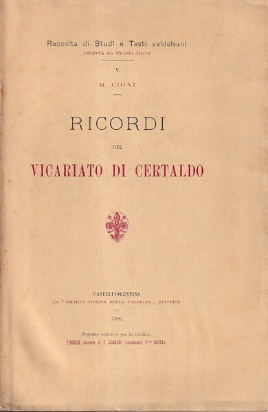 Ricordi del vicariato di Certaldo