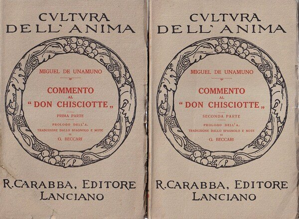 Commento al Don Chisciotte. Vol. I° e II°