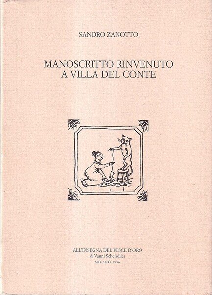 Manoscritto rinvenuto a Villa del Conte