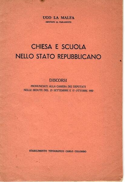 Chiesa e Scuola Nello Stato Repubblicano | Immagine principale