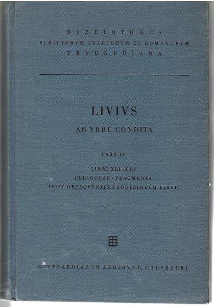 Ab Urbe Condita Pars IV Libri XLI-XLV | Immagine principale