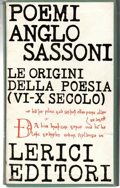 Poemi Anglosassoni. Le Origini Della Poesia Inglese (VI-X secolo) | Immagine principale
