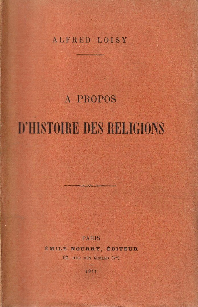 A propos d'histoire des religions | Immagine principale
