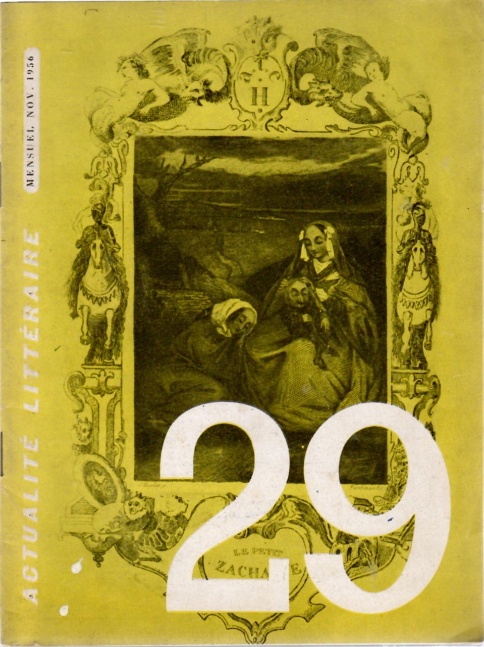 Actualité Littéraire numero 29 Nov. 1956