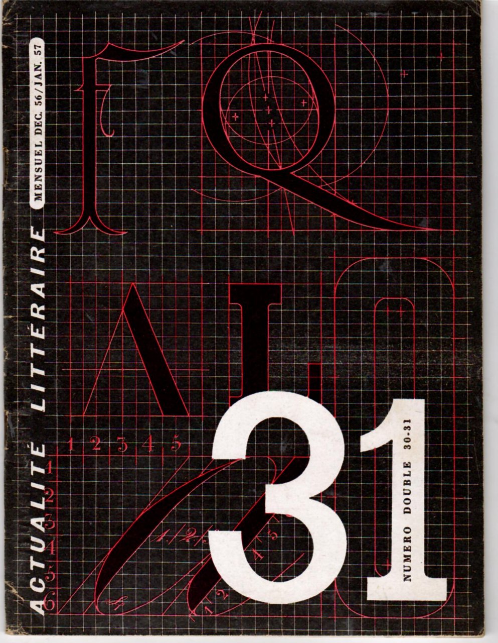 Actualité Littéraire numero 30-31 Dec. / Jan. 1957