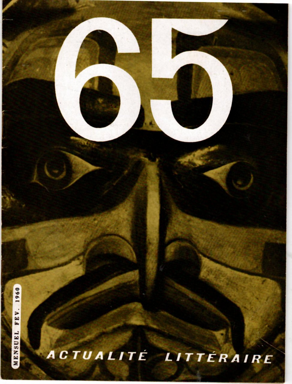 Actualité Littéraire numero 65 Fev. 1960