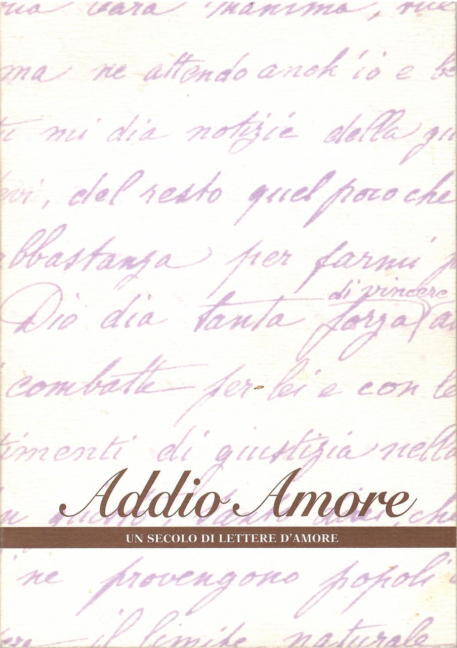 Addio Amore Un Secolo Di Lettere D'amore | Immagine principale