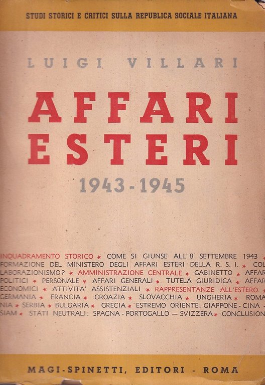 Affari esteri 1943-1945