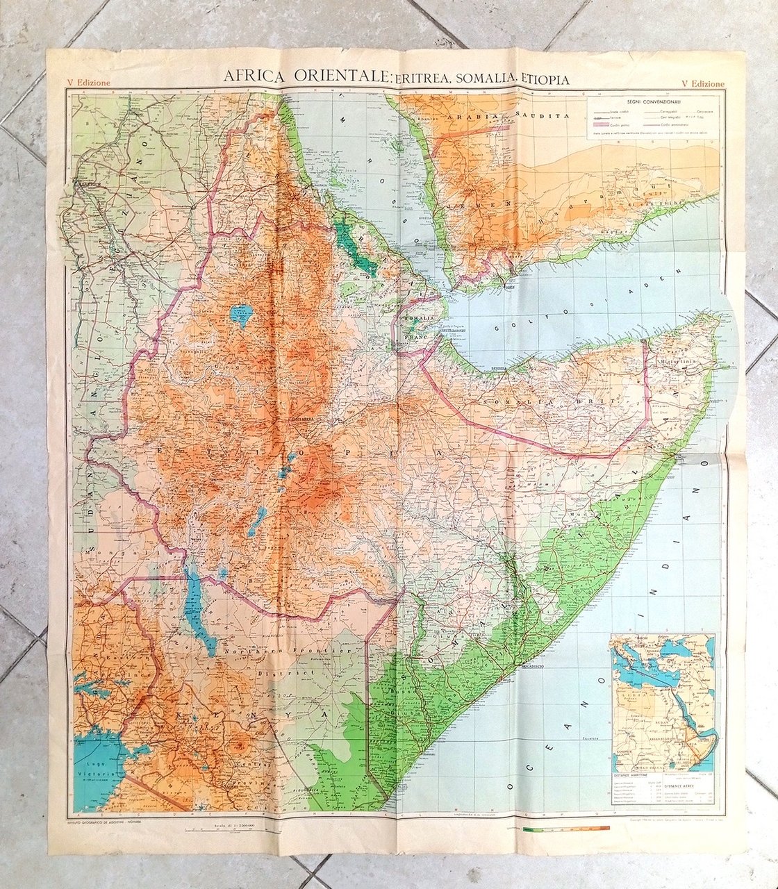 Africa Orientale: Eritrea, Somalia, Etiopia [carta geografica]