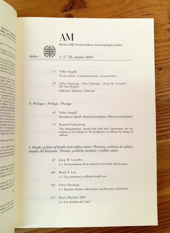 AM. Rivista della Società Italiana di Antropologia Medica - vol. … | Immagine Gallery 2