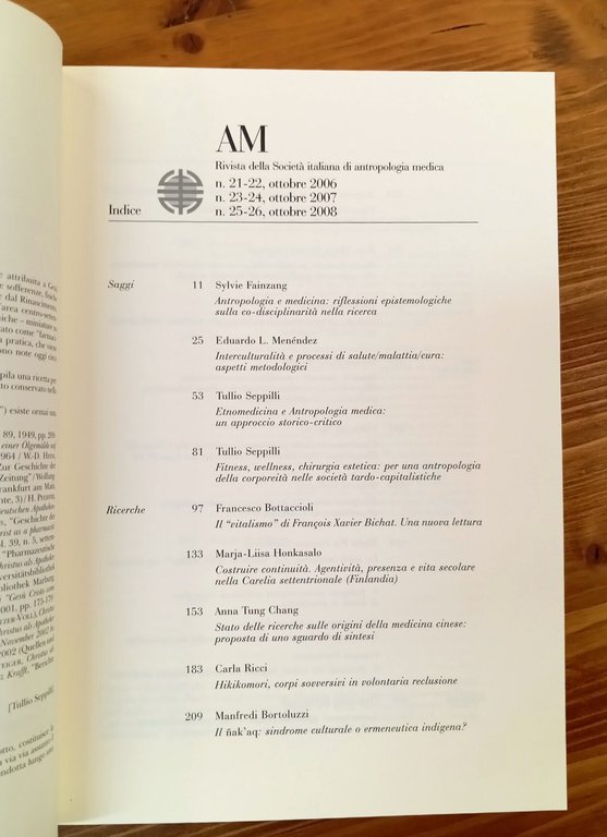 AM. Rivista delle Società Italiana di Antropologia Medica. AM. Rivista … | Immagine Gallery 2