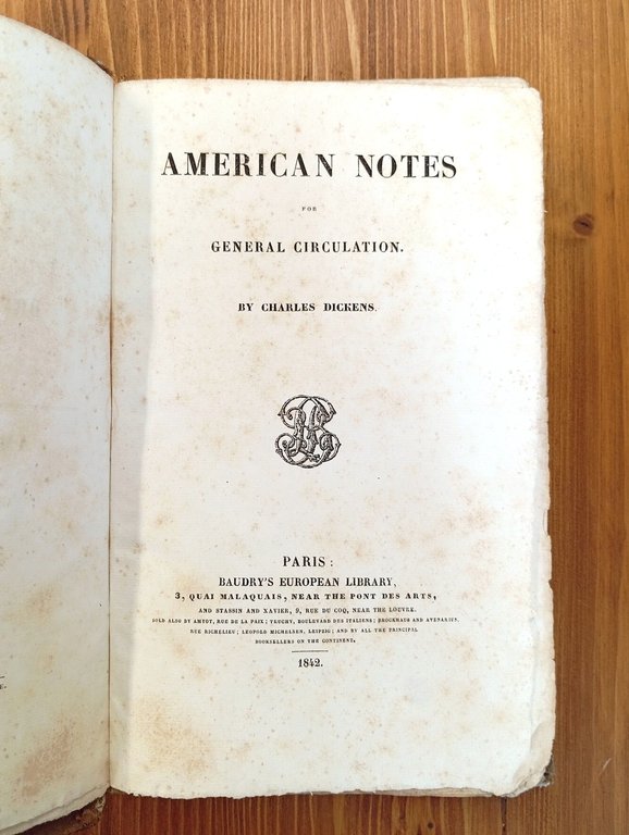 American Notes for General Circulation