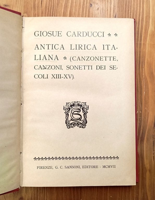 Antica lirica italiana. Canzonette, canzoni, sonetti dei secoli XIII-XV | Immagine Gallery 2