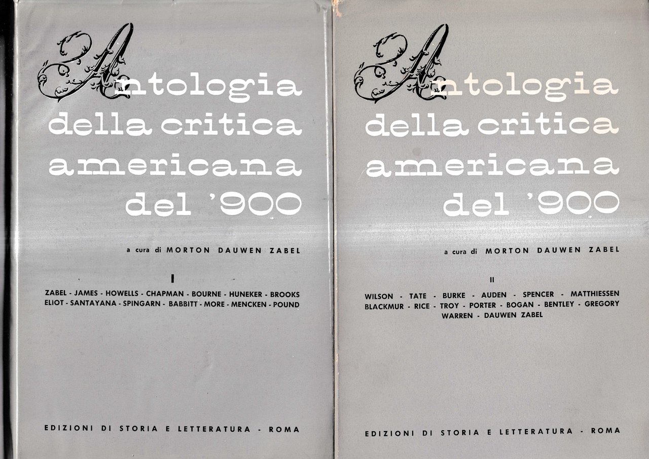 Antologia della critica americana del Novecento. Vol. I e II | Immagine principale