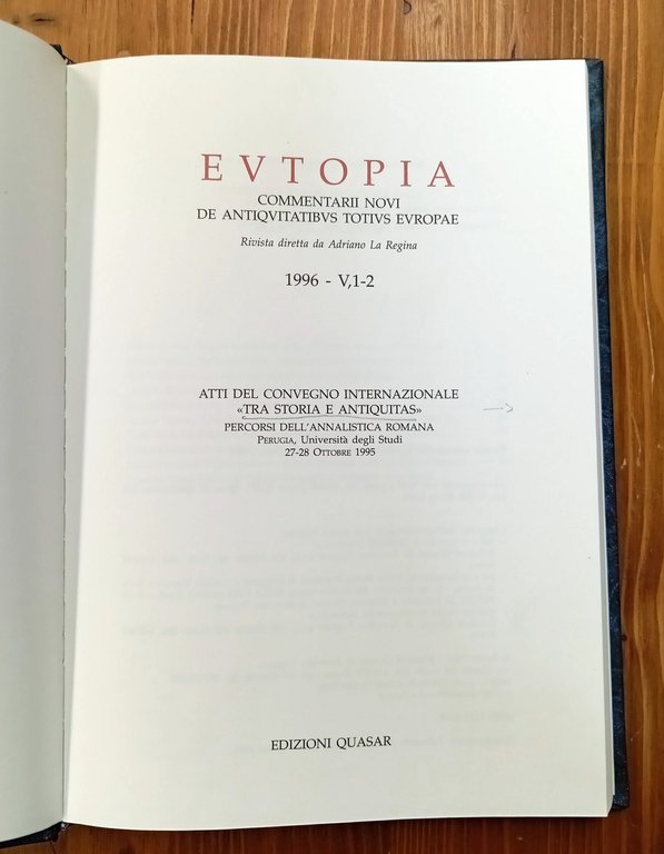 Atti del Convegno Internazionale 'Tra storia e antiquitas'. Percorsi dell'annalistica … | Immagine Gallery 2