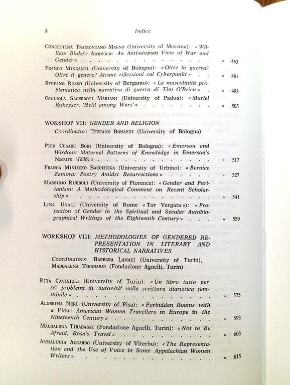 Atti dell'Undicesimo Convegno Biennale "Methodologies of Gender", Università di Messina, … | Immagine Gallery 5