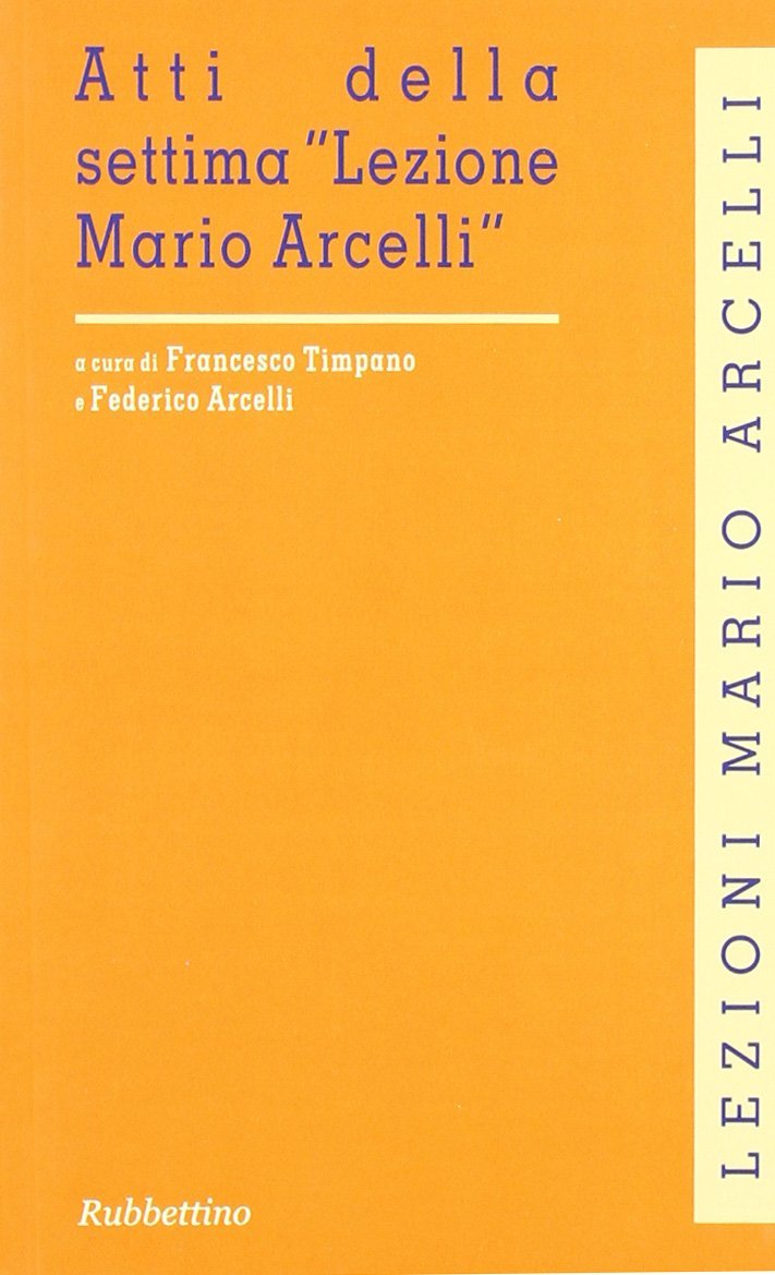 Atti della settima «Lezione Mario Arcelli» Le prospettive del debito …