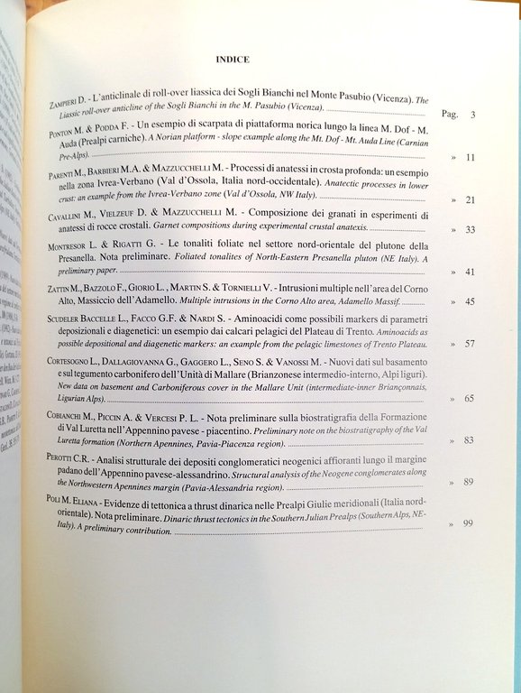 Atti ticinensi di scienze della terra. Serie speciale - Vol. …