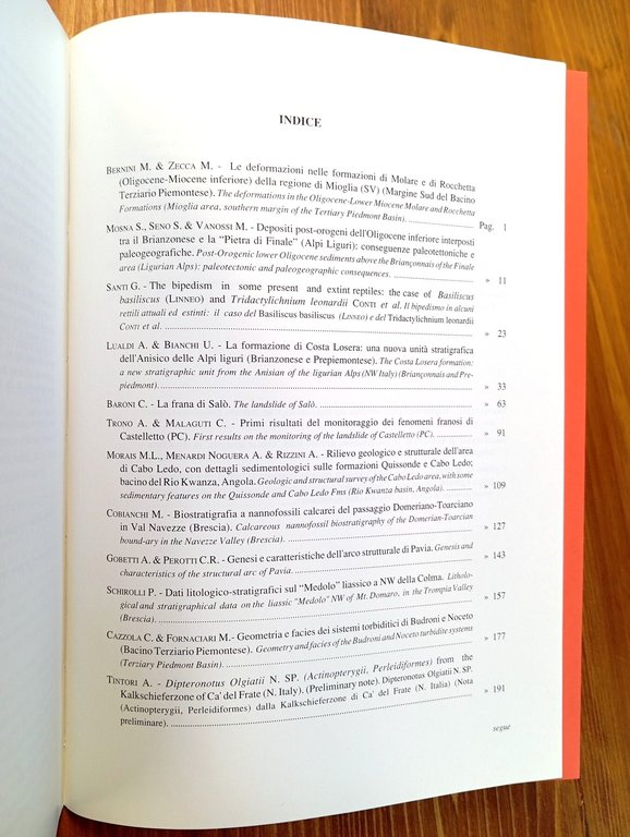 Atti ticinensi di scienze della terra. Vol. XXXIII [33] (già …