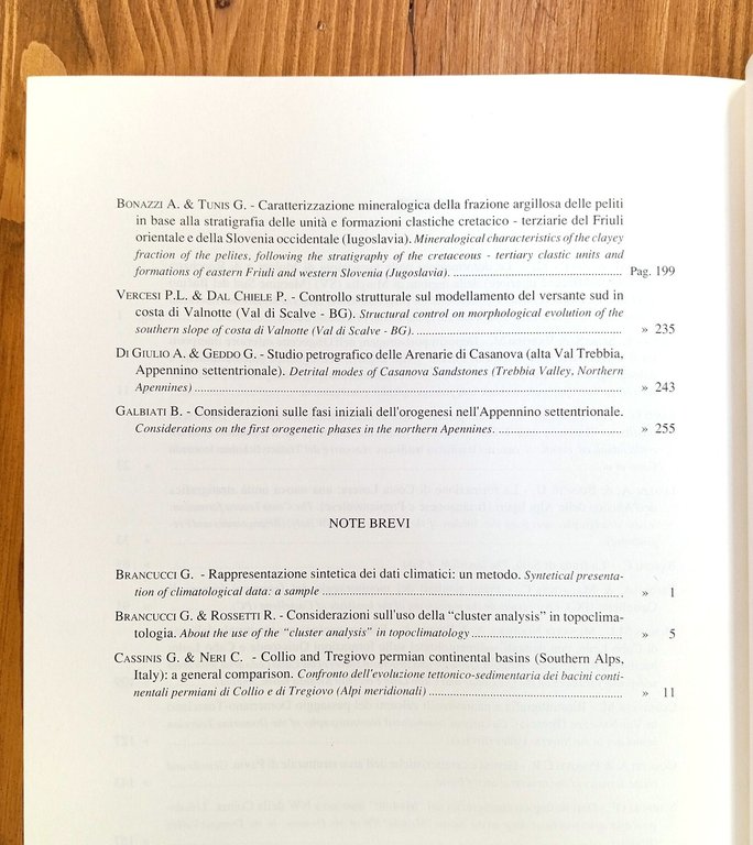 Atti ticinensi di scienze della terra. Vol. XXXIII [33] (già …