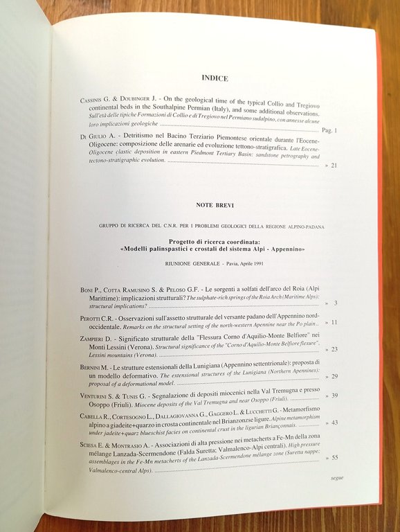 Atti ticinensi di scienze della terra. Vol. XXXIV [34] (già …