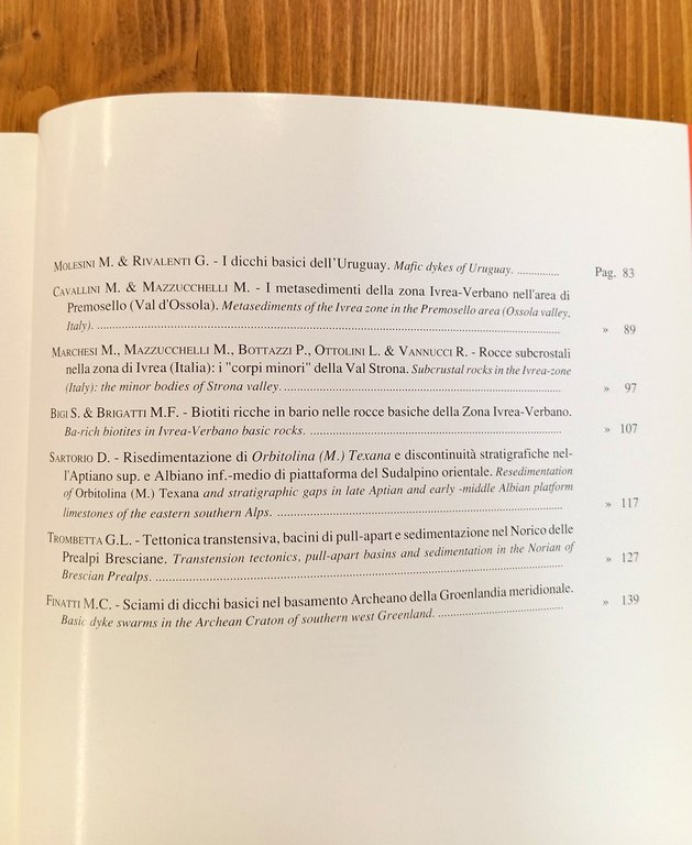 Atti ticinensi di scienze della terra. Vol. XXXV [35] (già …