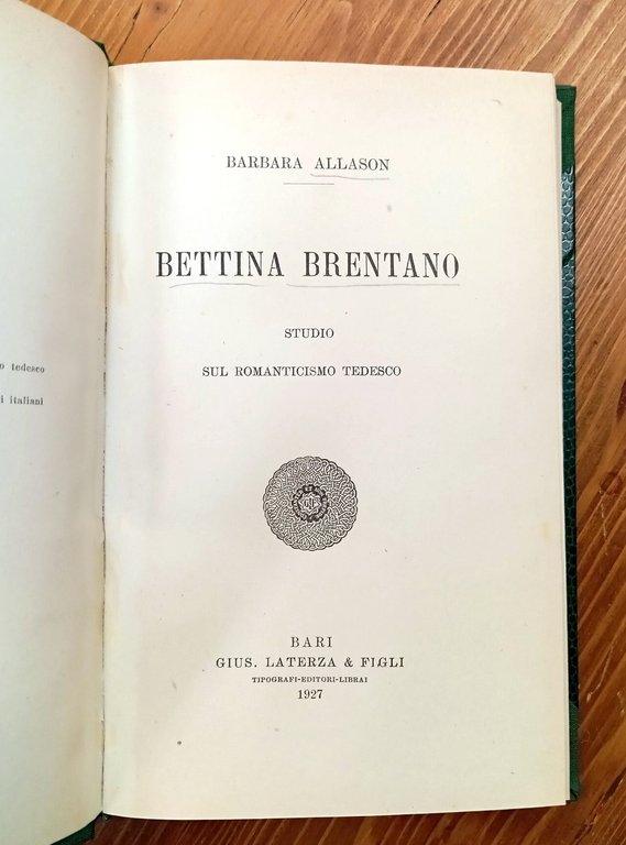 Bettina Brentano. Studio sul Romanticismo tedesco | Immagine Gallery 2