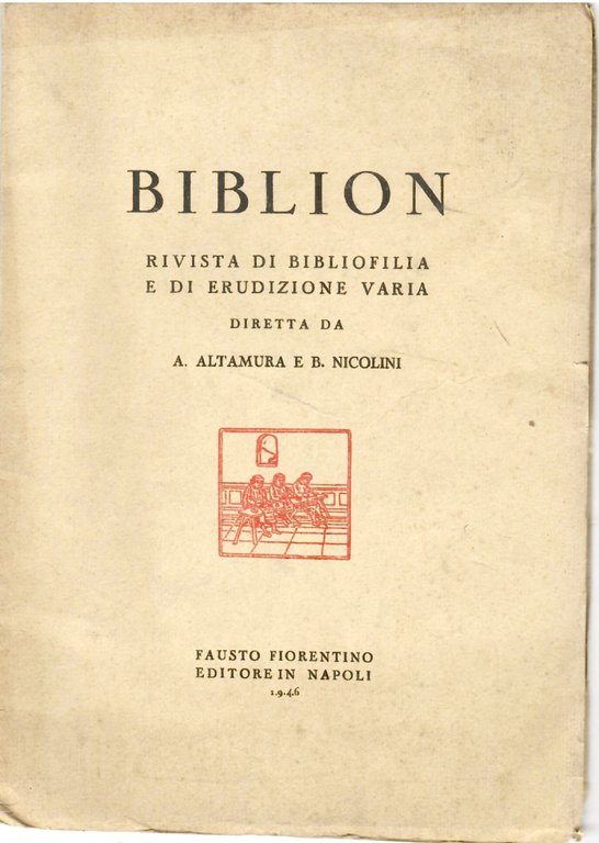 BIBLION Anno I - 1946 - Fascicolo I | Immagine Gallery 2