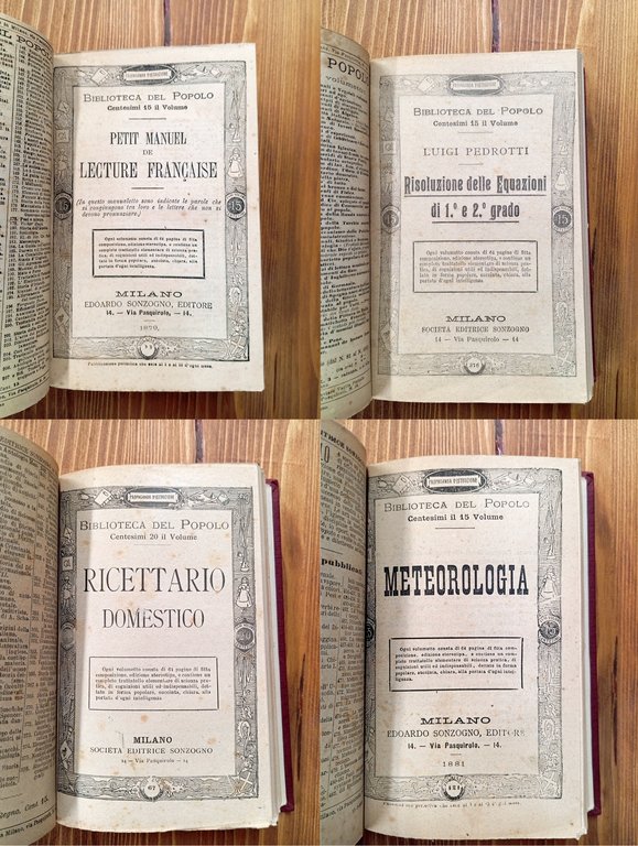 Biblioteca del Popolo (11 volumi della collana in tomo unico)