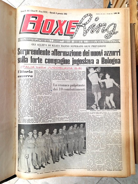 BOXE RING - 13 annate complete 1953 / 1965