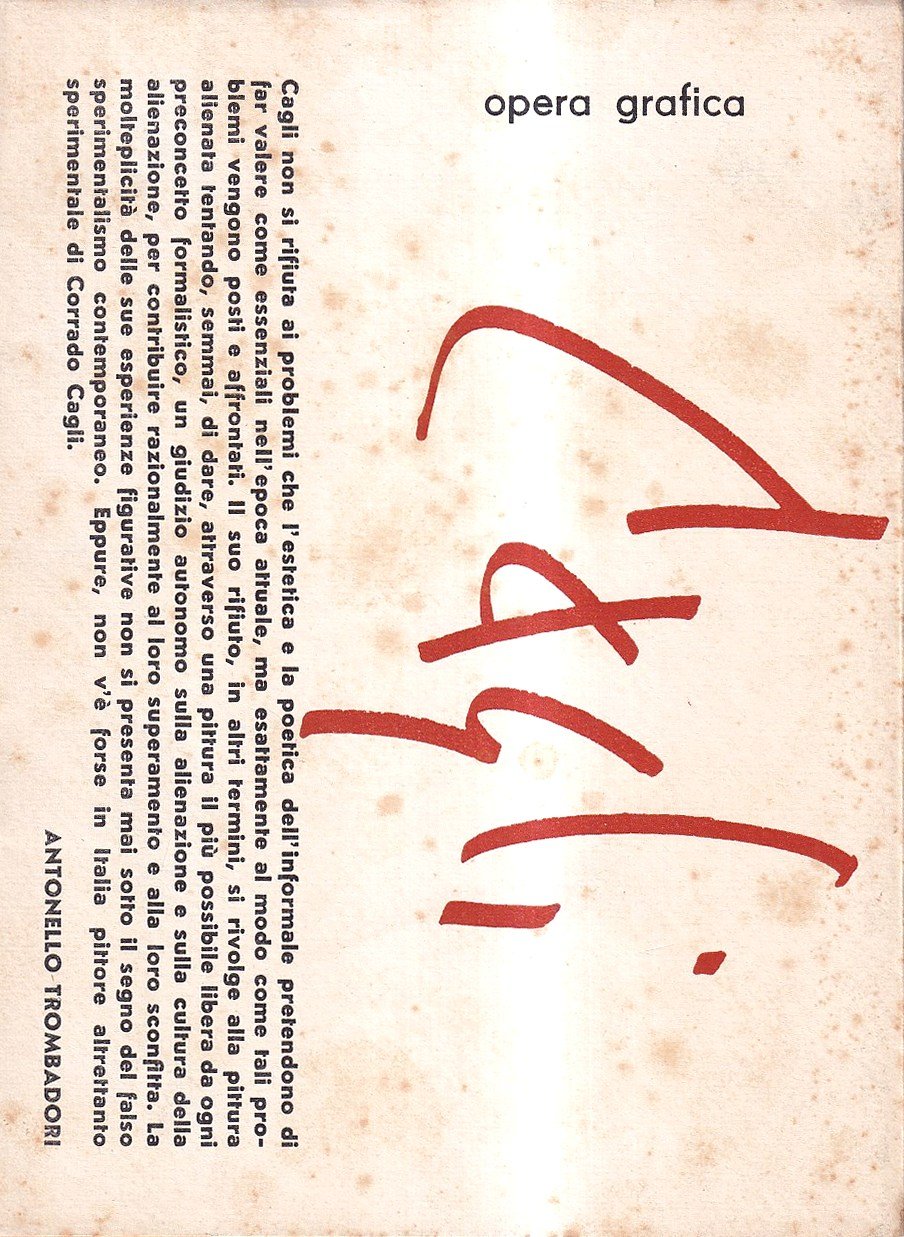 Cagli. Opera Grafica