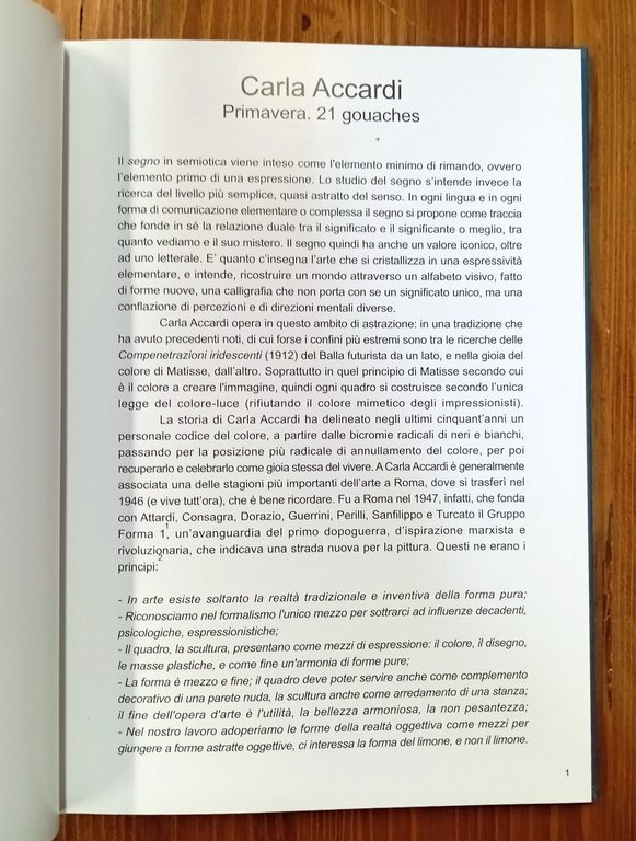 Carla Accardi. Primavera: 21 gouaches | Immagine Gallery 2