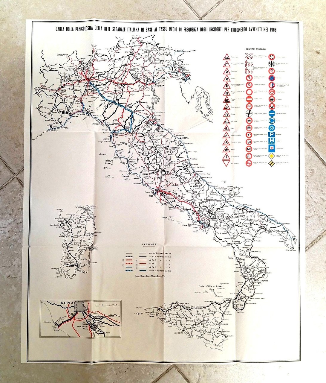 Carta della pericolosità della rete stradale italiana in base al …