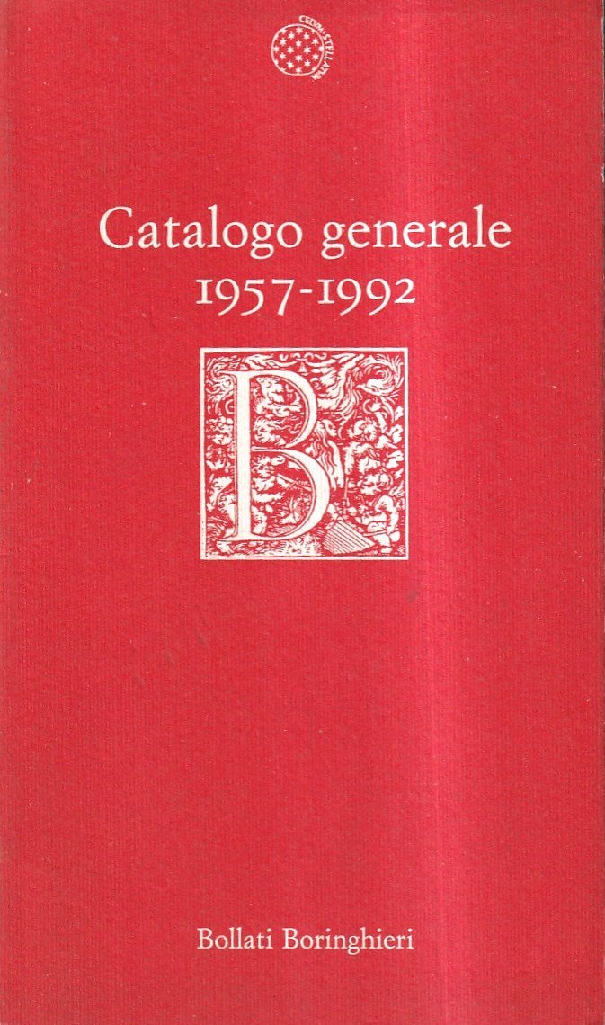 Catalogo generale (Bollati Boringhieri) 1957-1992