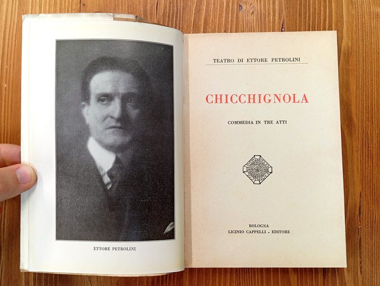 Chicchignola. Commedia in tre atti